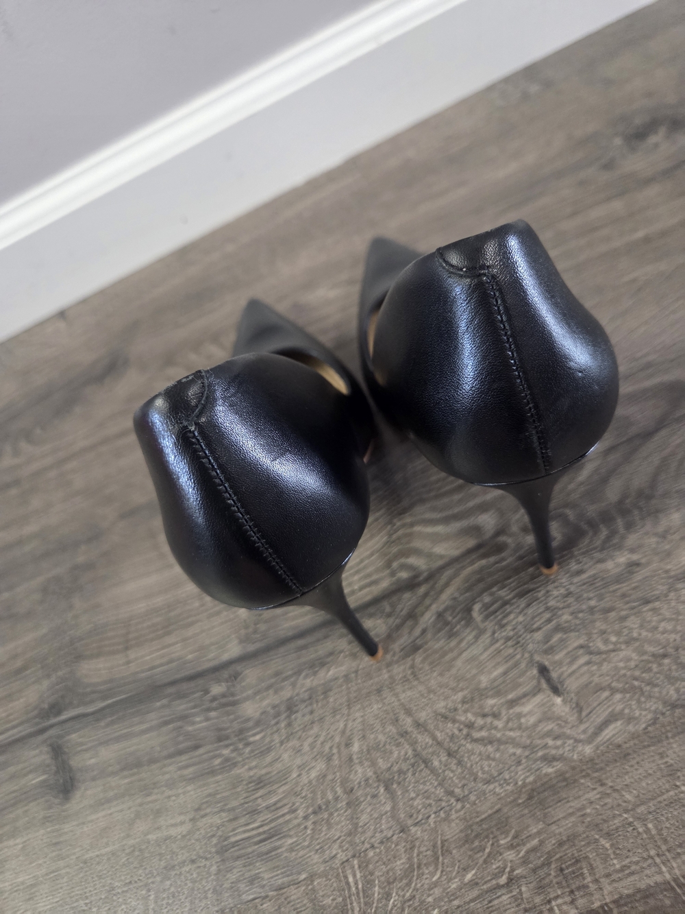 Massimo Matteo Womens Black Pointed-Toe Leather Pumps Size 10 NWOT - Picture 4 of 10